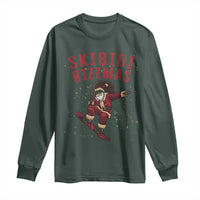 Skibidi Rizzmas Christmas Long Sleeve Shirt Rizz Santa Claus Skater Skateboard Skateboarder Kid Cool