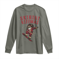 Skibidi Rizzmas Christmas Long Sleeve Shirt Rizz Santa Claus Skater Skateboard Skateboarder Kid Cool