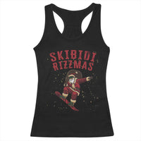 Skibidi Rizzmas Christmas Racerback Tank Top Rizz Santa Claus Skater Skateboard Skateboarder Kid Cool