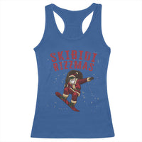 Skibidi Rizzmas Christmas Racerback Tank Top Rizz Santa Claus Skater Skateboard Skateboarder Kid Cool