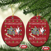 Possum Xmas Christmas Ornament Overstimulated But Festive - Wonder Print Shop