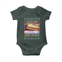 I Got That Dog in Me Ugly Christmas Baby Onesie Keep 150 Dank Meme Hot Dog Combo