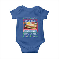 I Got That Dog in Me Ugly Christmas Baby Onesie Keep 150 Dank Meme Hot Dog Combo