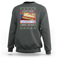 I Got That Dog in Me Ugly Christmas Sweatshirt Keep 150 Dank Meme Hot Dog Combo - Wonder Print Shop