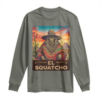 El Squatcho Bigfoot Long Sleeve Shirt Mexican Sasquatch Lovers Cinco De Mayo