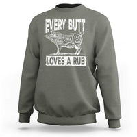 BBQ Sweatshirt Pork Butt Rub Dad Grill Gift - Wonder Print Shop