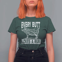 BBQ T Shirt For Women Pork Butt Rub Dad Grill Gift - Wonder Print Shop