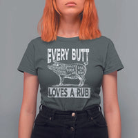 BBQ T Shirt For Women Pork Butt Rub Dad Grill Gift - Wonder Print Shop