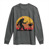 Bigfoot BBQ Long Sleeve Shirt Funny Barbecue Sasquatch Lovers Dad Grill Gift