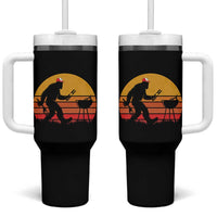 Bigfoot BBQ Tumbler With Handle Funny Barbecue Sasquatch Lovers Dad Grill Gift