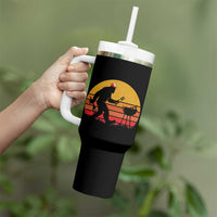 Bigfoot BBQ Tumbler With Handle Funny Barbecue Sasquatch Lovers Dad Grill Gift