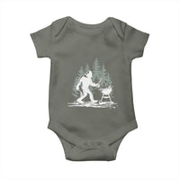 Bigfoot BBQ Baby Onesie Funny Sasquatch Barbecue Dad Grill Gift