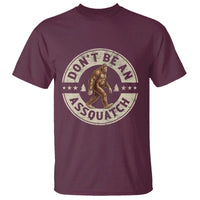 Funny Bigfoot T Shirt Don't Be An Assquatch Retro Outdoor - Wonder Print Shop