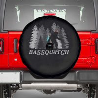 Funny Bigfoot Fishing Spare Tire Cover Bassquatch Sasquatch In The Forest Yeti - Wonder Print Shop