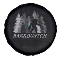 Funny Bigfoot Fishing Spare Tire Cover Bassquatch Sasquatch In The Forest Yeti - Wonder Print Shop
