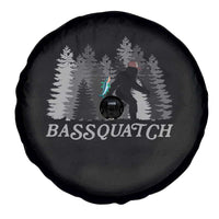 Funny Bigfoot Fishing Spare Tire Cover Bassquatch Sasquatch In The Forest Yeti - Wonder Print Shop