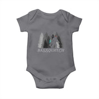 Funny Bigfoot Fishing Baby Onesie Bassquatch Sasquatch In The Forest Yeti - Wonder Print Shop