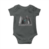 Funny Bigfoot Fishing Baby Onesie Bassquatch Sasquatch In The Forest Yeti - Wonder Print Shop