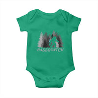 Funny Bigfoot Fishing Baby Onesie Bassquatch Sasquatch In The Forest Yeti - Wonder Print Shop