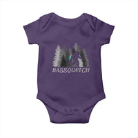 Funny Bigfoot Fishing Baby Onesie Bassquatch Sasquatch In The Forest Yeti - Wonder Print Shop