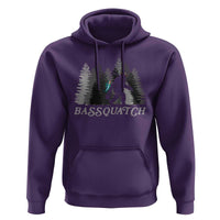 Funny Bigfoot Fishing Hoodie Bassquatch Sasquatch In The Forest Yeti - Wonder Print Shop