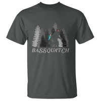 Funny Bigfoot Fishing T Shirt Bassquatch Sasquatch In The Forest Yeti - Wonder Print Shop