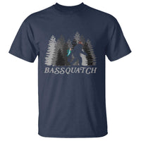 Funny Bigfoot Fishing T Shirt Bassquatch Sasquatch In The Forest Yeti - Wonder Print Shop