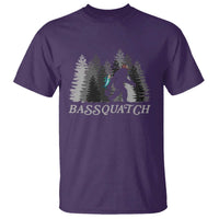 Funny Bigfoot Fishing T Shirt Bassquatch Sasquatch In The Forest Yeti - Wonder Print Shop
