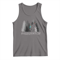 Funny Bigfoot Fishing Tank Top Bassquatch Sasquatch In The Forest Yeti - Wonder Print Shop
