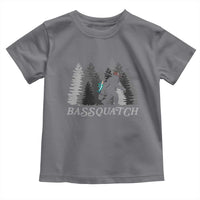 Funny Bigfoot Fishing Toddler T Shirt Bassquatch Sasquatch In The Forest Yeti - Wonder Print Shop