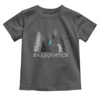 Funny Bigfoot Fishing Toddler T Shirt Bassquatch Sasquatch In The Forest Yeti - Wonder Print Shop