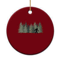 Bigfoot In The Forest Sasquatch Yeti Ceramic Ornament - Wonder Print Shop