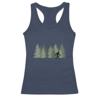 Bigfoot In The Forest Sasquatch Yeti Racerback Tank Top - Wonder Print Shop