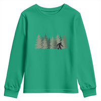 Bigfoot In The Forest Sasquatch Yeti Youth Sweatshirt - Wonder Print Shop