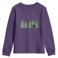Bigfoot In The Forest Sasquatch Yeti Youth Sweatshirt - Wonder Print Shop