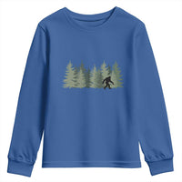 Bigfoot In The Forest Sasquatch Yeti Youth Sweatshirt - Wonder Print Shop