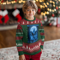 Funny Human By Chance Alpha By Choice Knitted Sweatshirt Vintage 90s Alpha Wolf - Wonder Print Shop