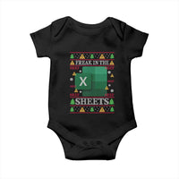 Funny Christmas Freak In The Sheets Baby Onesie Excel Spreadsheets Office Ugly Christmas Accountant Gift