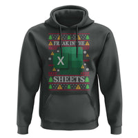 Funny Christmas Freak In The Sheets Hoodie Excel Spreadsheets Office Ugly Christmas Accountant Gift