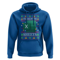Funny Christmas Freak In The Sheets Hoodie Excel Spreadsheets Office Ugly Christmas Accountant Gift