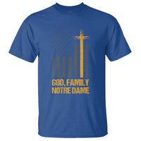 God First Family Second Then Notre Dame T Shirt US Flag