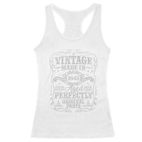 80th Birthday Gift Racerback Tank Top Vintage Born 1945 Turning 80 Year Old - Wonder Print Shop