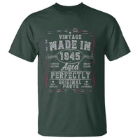 Vintage 1945 T Shirt Aged Perfectly 80th Birthday Gift American Flag - Wonder Print Shop