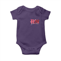 Personalized Registered Nurse Baby Onesie Custom Name Cute Nurse Gift Valentines Day Heart