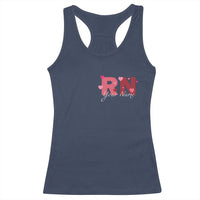 Personalized Registered Nurse Racerback Tank Top Custom Name Cute Nurse Gift Valentines Day Heart