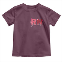 Personalized Registered Nurse Toddler T Shirt Custom Name Cute Nurse Gift Valentines Day Heart