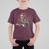 Valentine Skeleton Gamer T Shirt For Kid Video Gaming Kids Boys