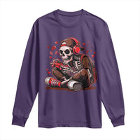 Valentine Skeleton Gamer Long Sleeve Shirt Video Gaming Kids Boys