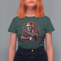 Valentine Skeleton Gamer T Shirt For Women Video Gaming Kids Boys