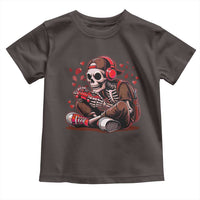 Valentine Skeleton Gamer Toddler T Shirt Video Gaming Kids Boys